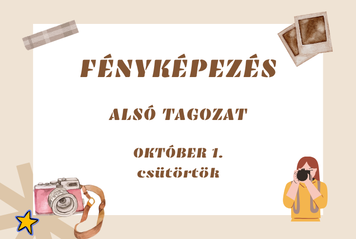 F�nyk�pez�s - als� tagozat