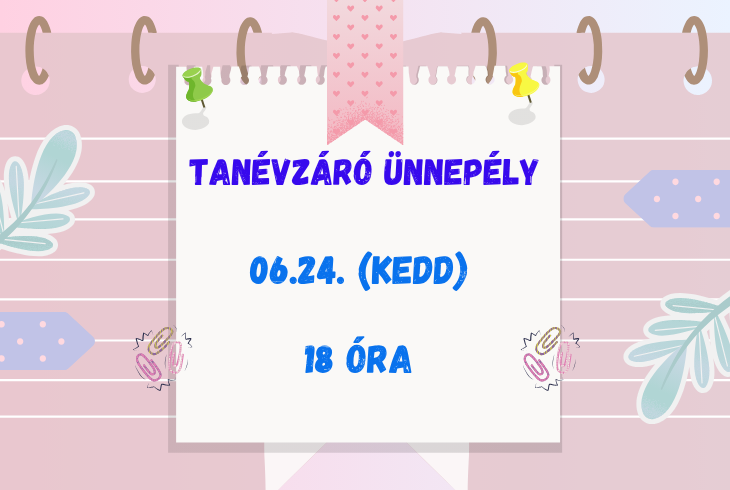 Tanévzáró ünnepély