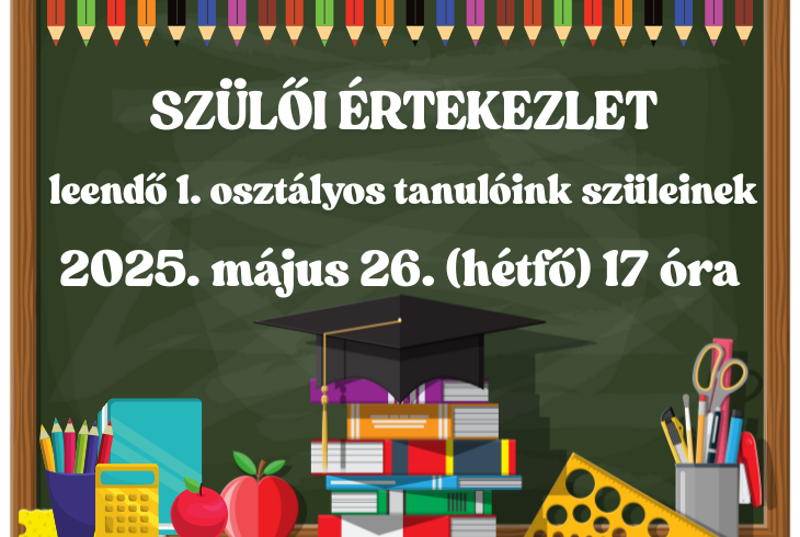Szülői értekezlet leendő 1. osztályos tanulóink szüleinek
