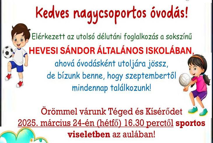 Nyitott szvvel, nyitott llekkel - ovis jtkos sportdlutn
