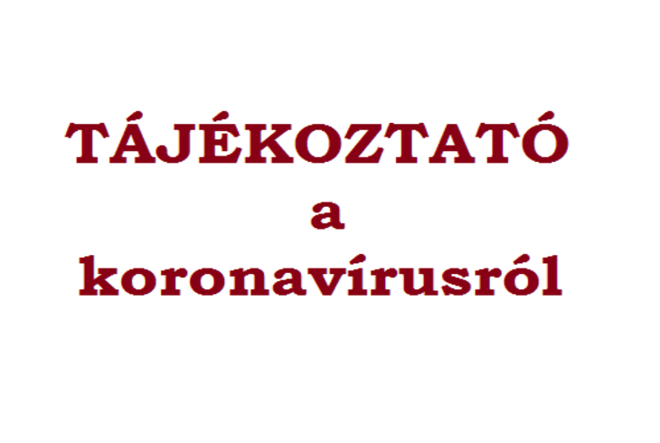 Tjkoztat a koronavrusrl