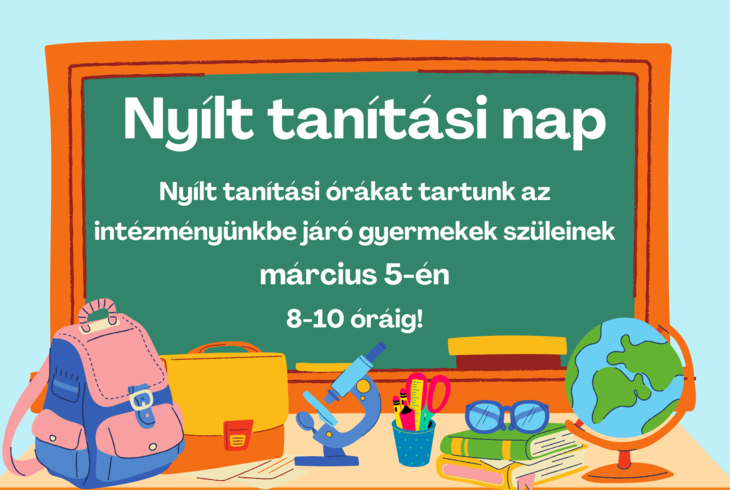 Nyílt tanítási órák Nyílt tanítási órák